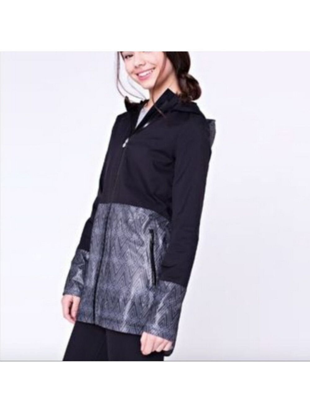 Ivivva -Lululemon Mesh With The Rain Waterproof Jacket Hooded - Picture 2 of 10